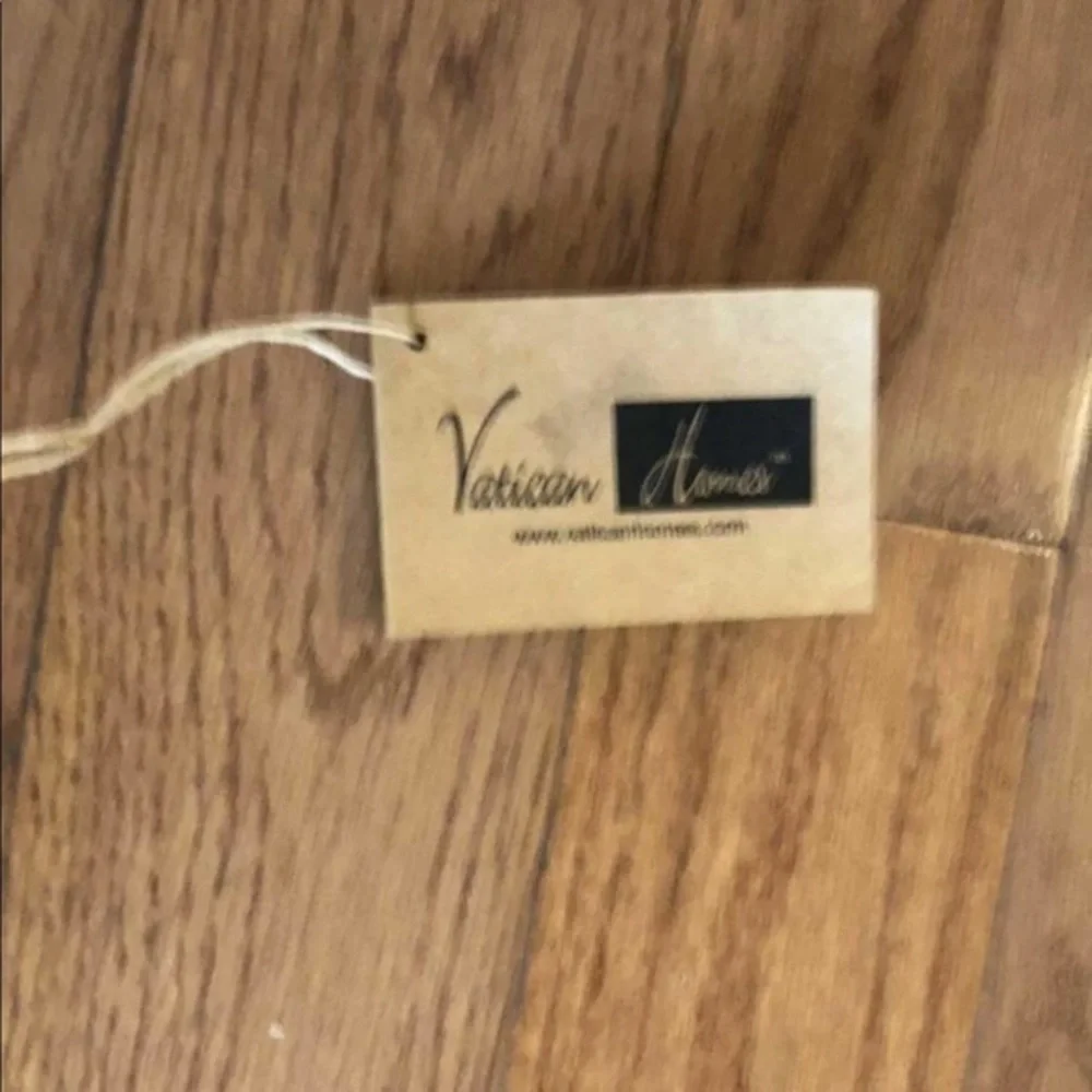 NWT Vatican‎ Homes pair of designer jute curtain accessories
